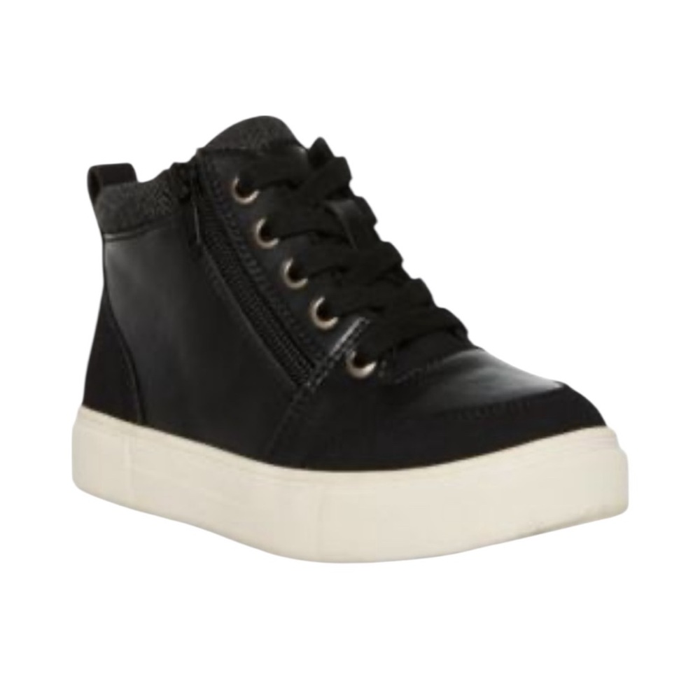 New in Box Steve Madden Boys BTodd Lace‎ Up Side Zipper High-Top Sneakers